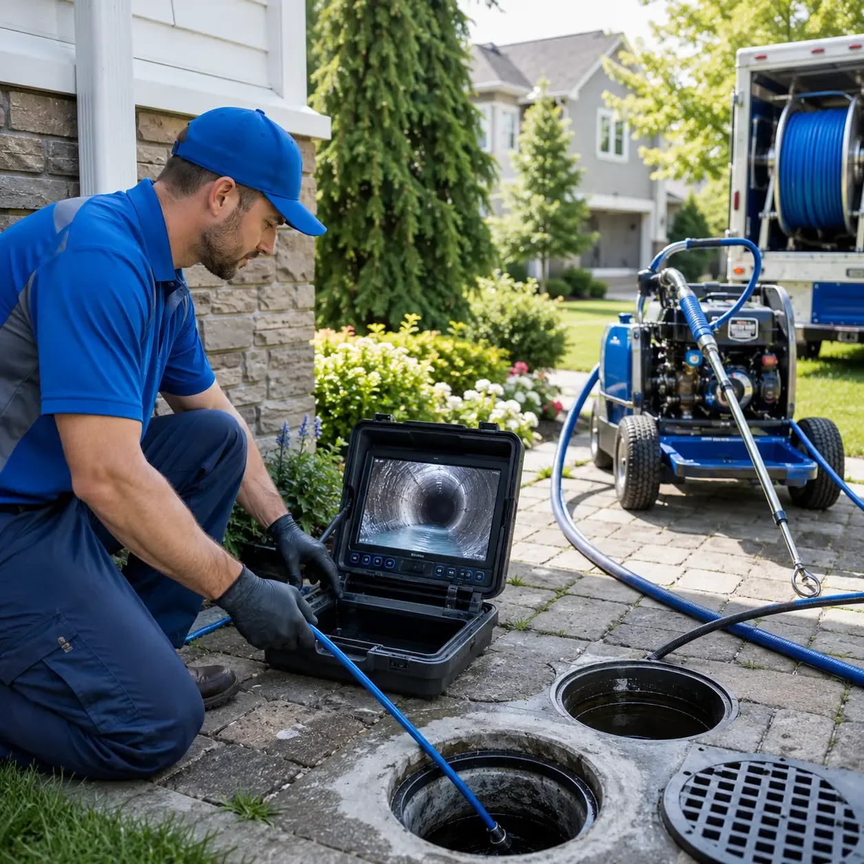 Outdoor drain cleaning professionals serving Glasgow, WV
